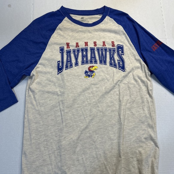 Colosseum Other - Kansas Jayhawks Colosseum Adult Men's Lg 3/4 Sleeve Shirt Great Condition  249